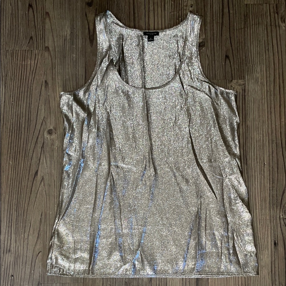 Silver Metallic Women's Tank Top
